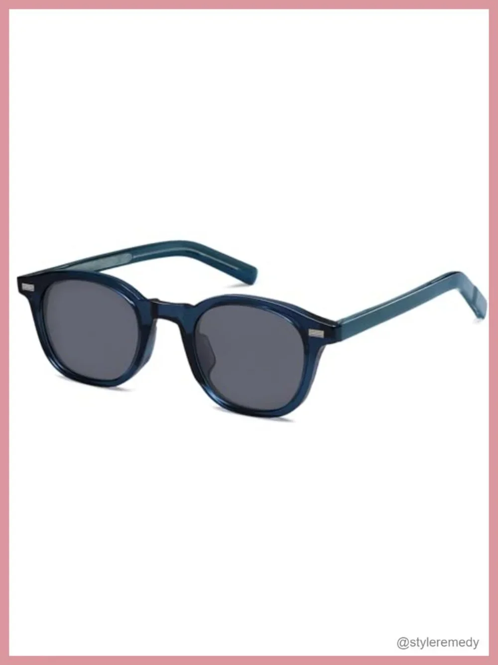 Retro Square Sunglasses UV400 Protection Propionate Frame